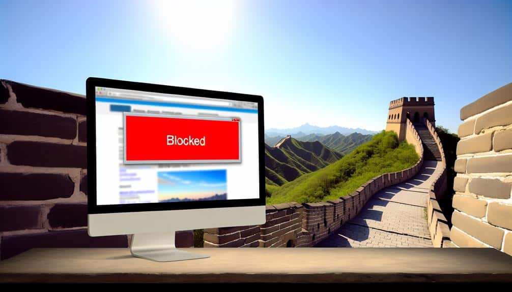 google s block in china